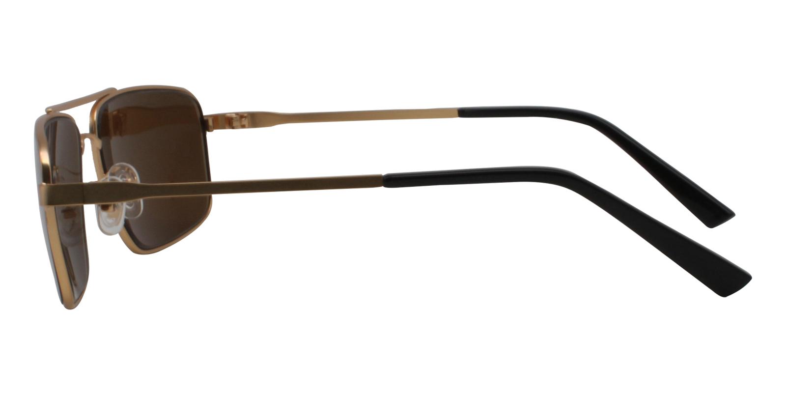 Ethan Gold Metal Sunglasses , NosePads Frames from ABBE Glasses