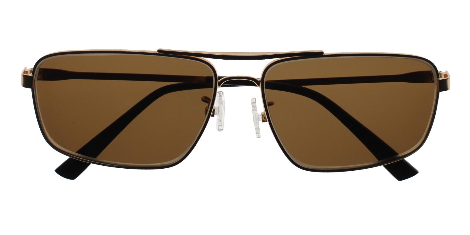 Ethan Gold Metal Sunglasses , NosePads Frames from ABBE Glasses