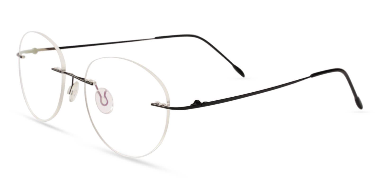 Terrace Park Black Metal Eyeglasses , NosePads Frames from ABBE Glasses