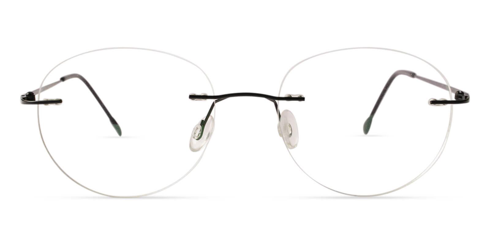 Terrace Park Black Metal Eyeglasses , NosePads Frames from ABBE Glasses