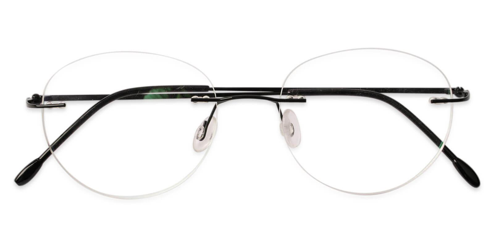 Terrace Park Black Metal Eyeglasses , NosePads Frames from ABBE Glasses