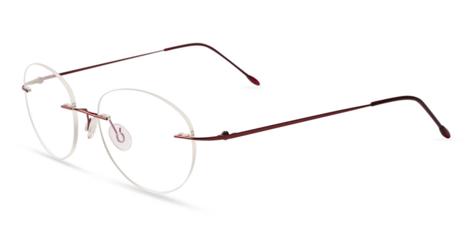 Terrace Park Red Metal Eyeglasses , NosePads Frames from ABBE Glasses