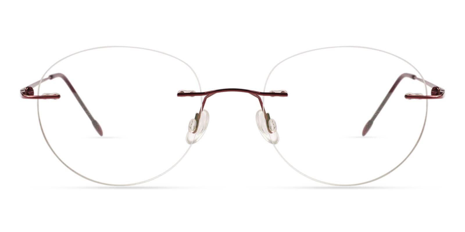 Terrace Park Red Metal Eyeglasses , NosePads Frames from ABBE Glasses