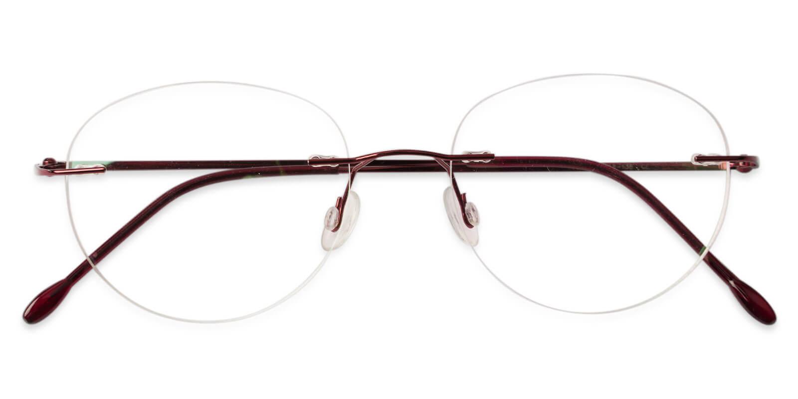 Terrace Park Red Metal Eyeglasses , NosePads Frames from ABBE Glasses