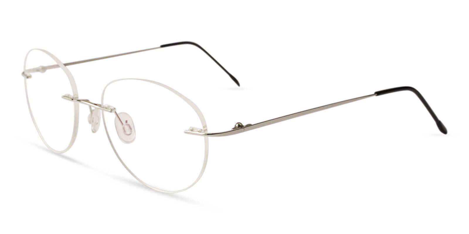 Terrace Park Silver Metal Eyeglasses , NosePads Frames from ABBE Glasses