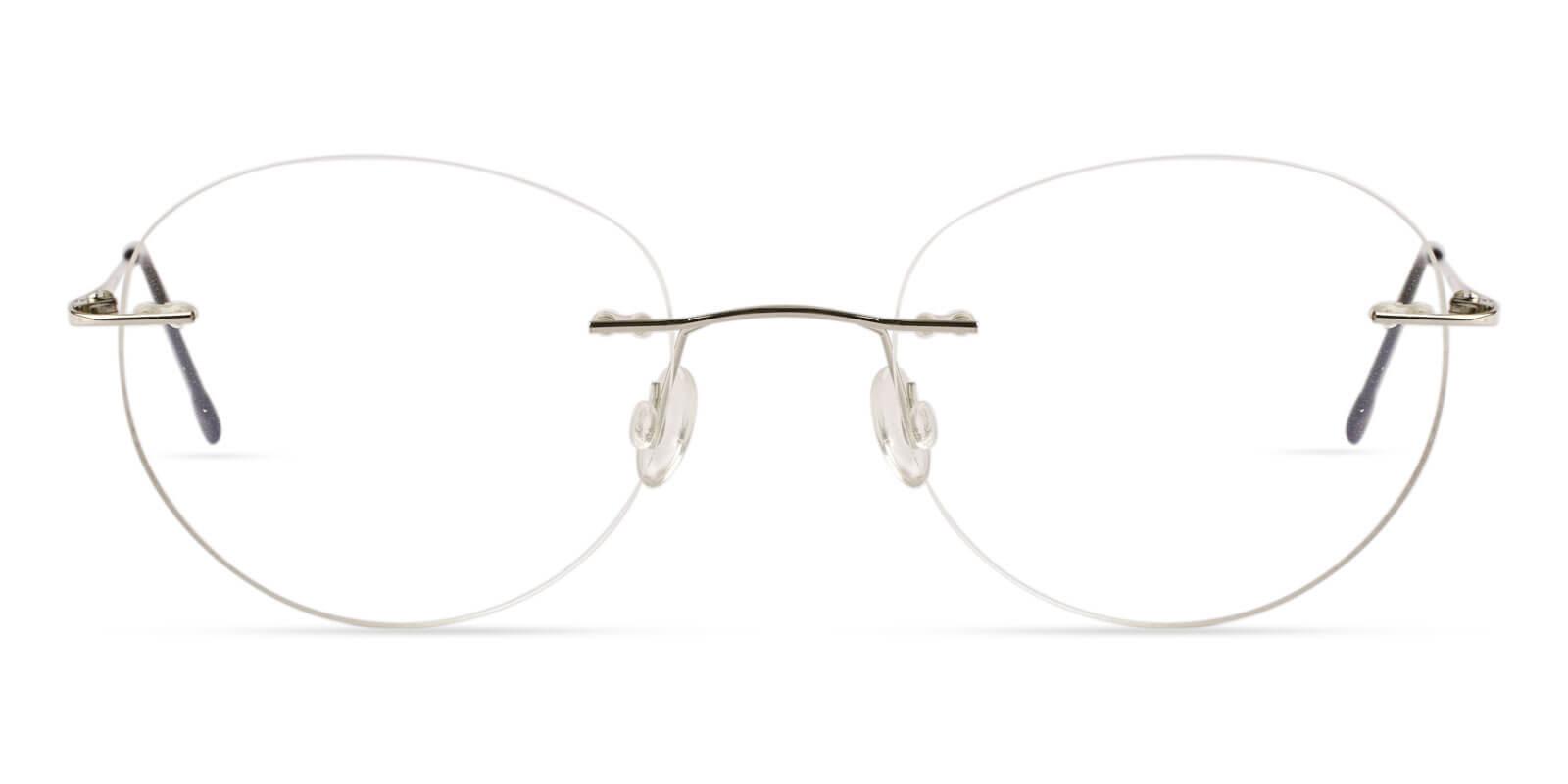 Terrace Park Silver Metal Eyeglasses , NosePads Frames from ABBE Glasses