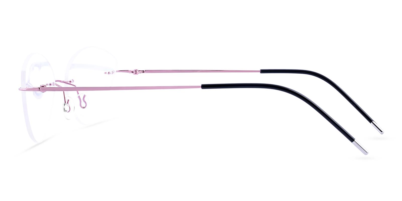Huguenot Purple Metal Eyeglasses , NosePads Frames from ABBE Glasses
