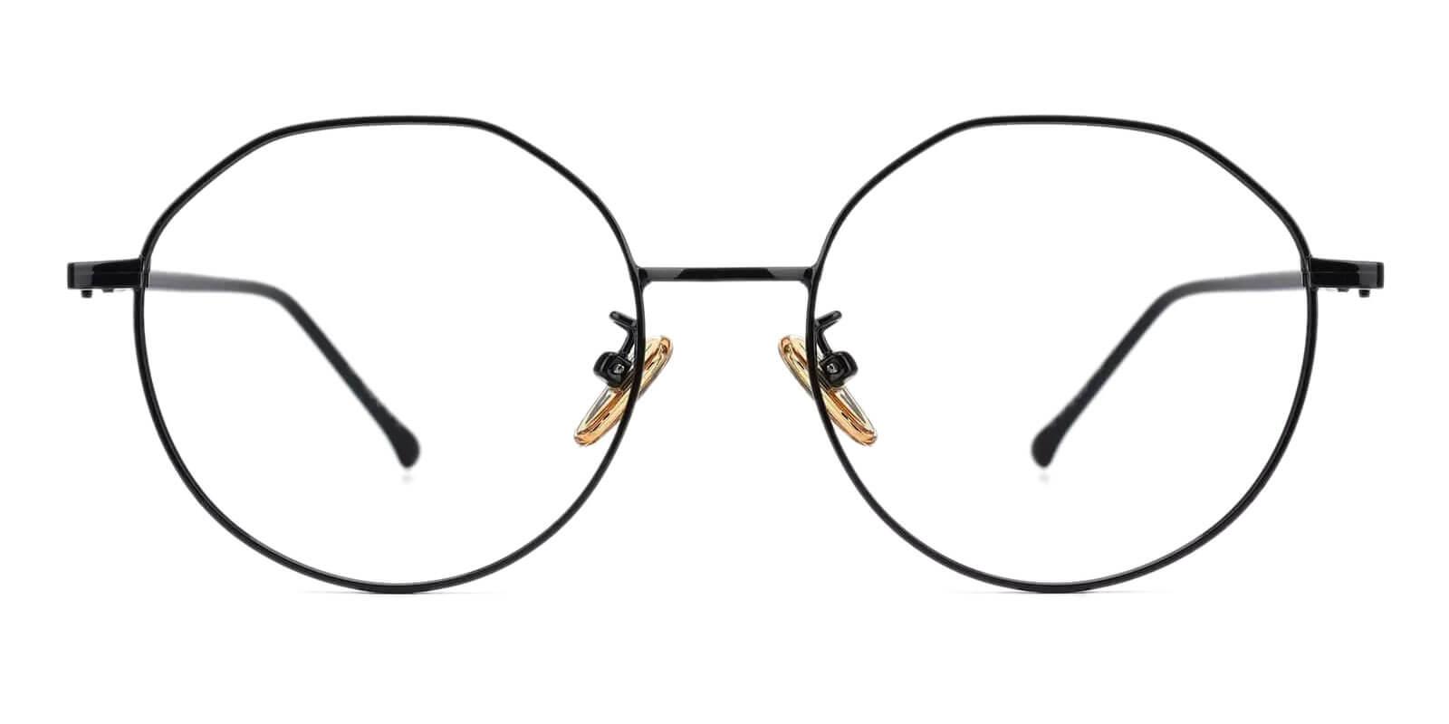 Kawk Black Metal Eyeglasses , NosePads Frames from ABBE Glasses