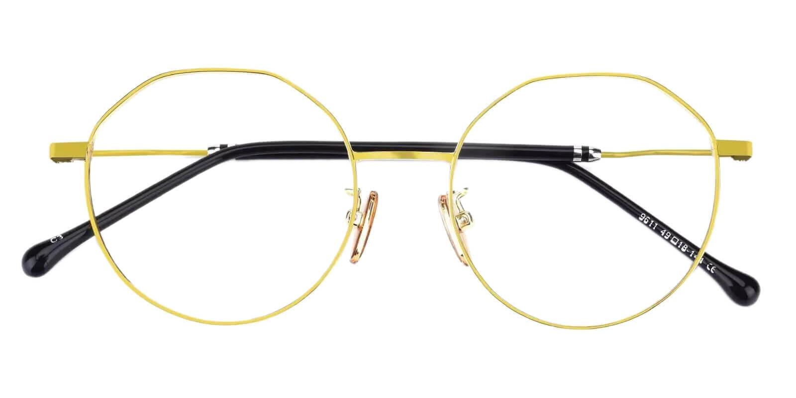 Kawk Gold Metal Eyeglasses , NosePads Frames from ABBE Glasses