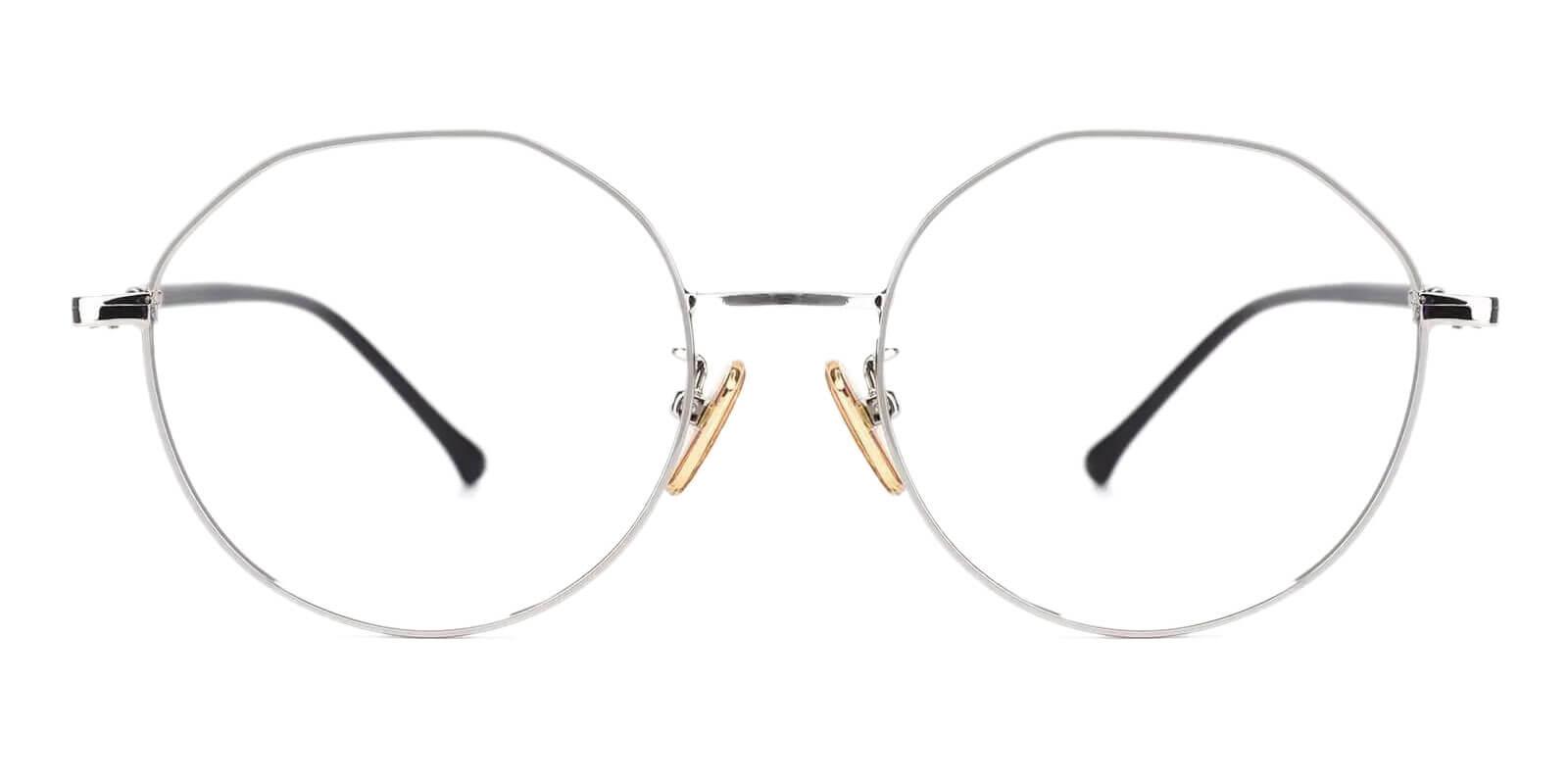 Kawk Silver Metal Eyeglasses , NosePads Frames from ABBE Glasses