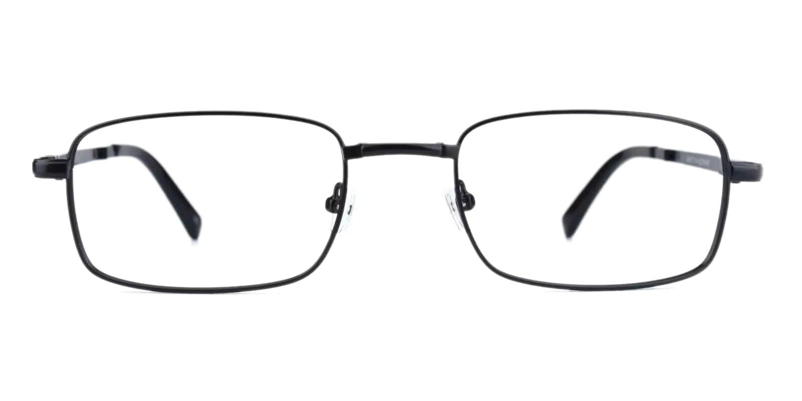 Sebastian Black Metal Eyeglasses , Foldable , NosePads Frames from ABBE Glasses