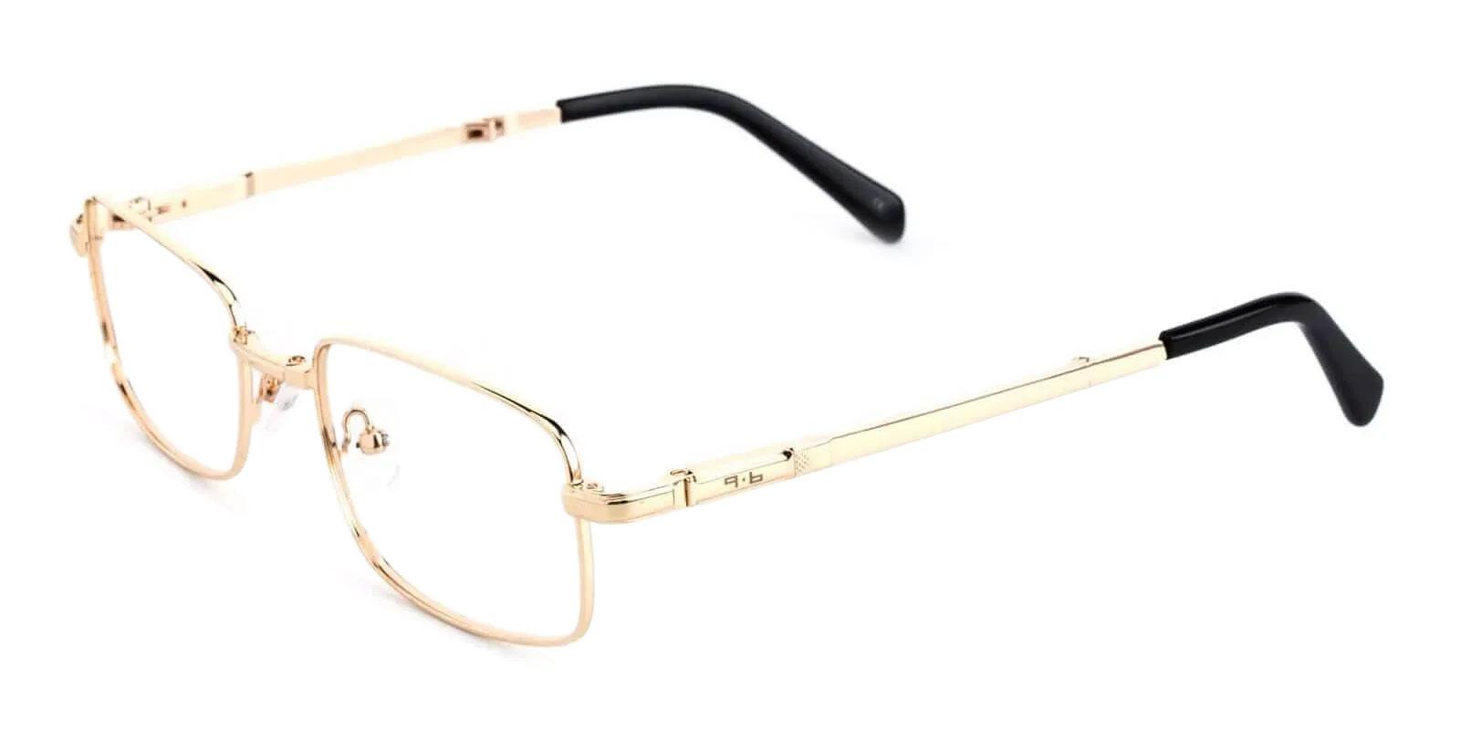 Sebastian Gold Metal Eyeglasses , Foldable , NosePads Frames from ABBE Glasses