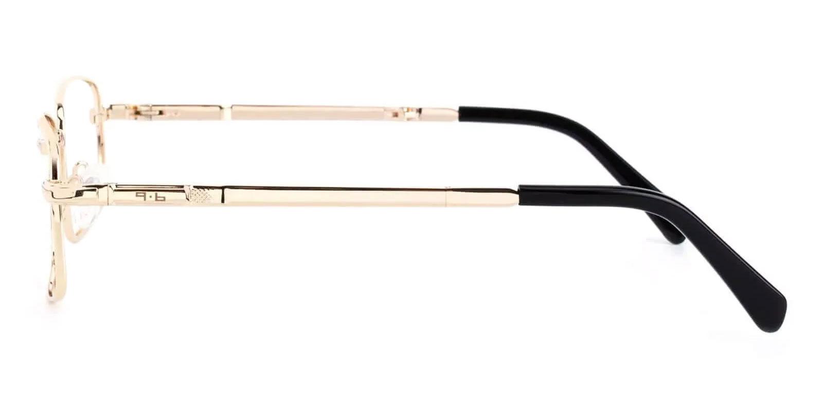 Sebastian Gold Metal Eyeglasses , Foldable , NosePads Frames from ABBE Glasses