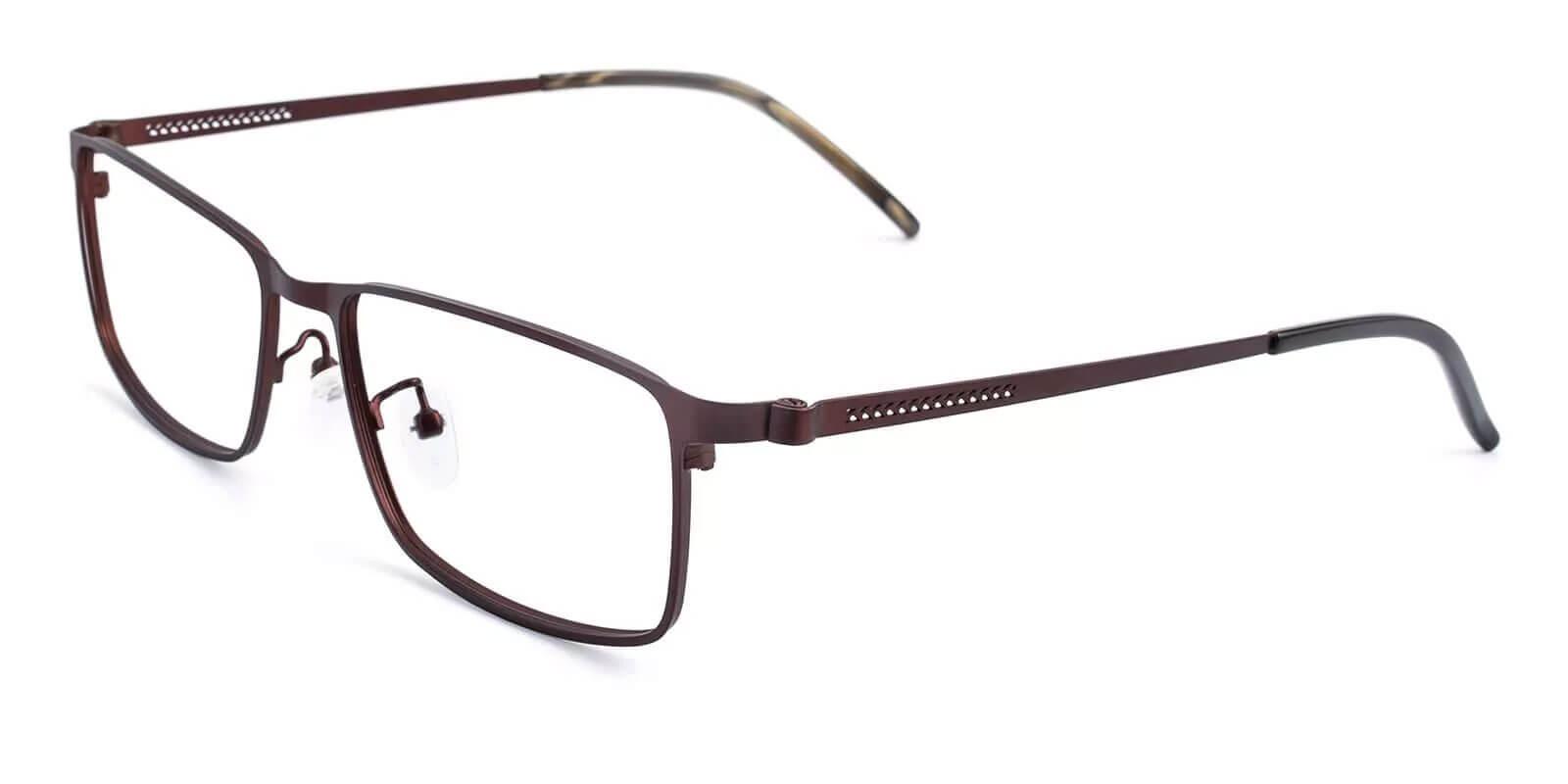 Daniel Brown Metal Eyeglasses , NosePads Frames from ABBE Glasses