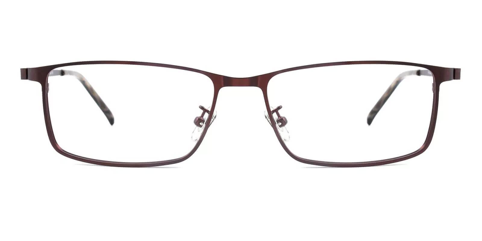 Daniel Brown Metal Eyeglasses , NosePads Frames from ABBE Glasses