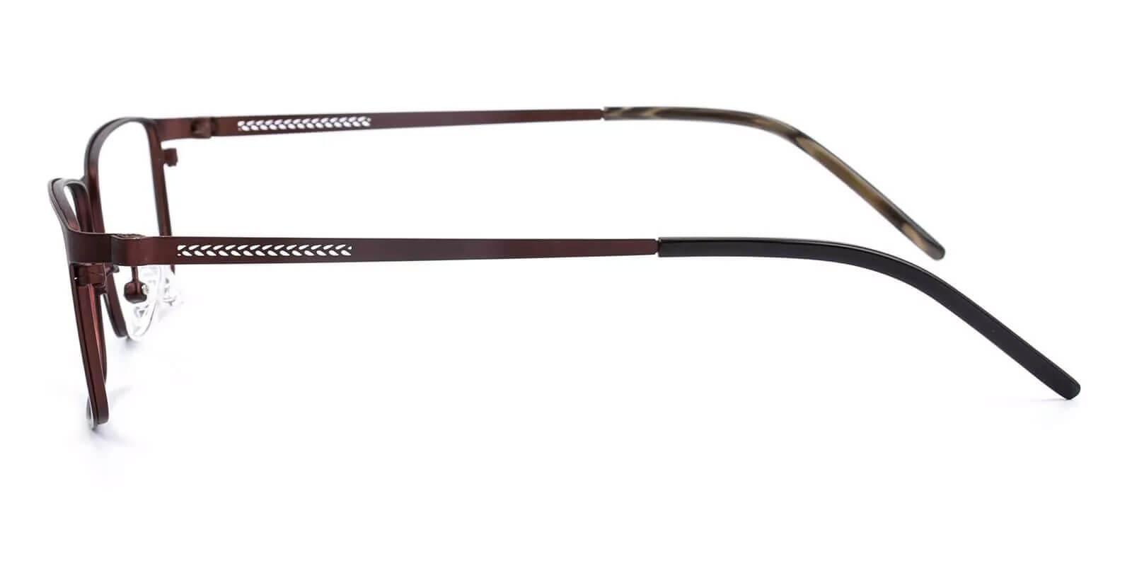 Daniel Brown Metal Eyeglasses , NosePads Frames from ABBE Glasses