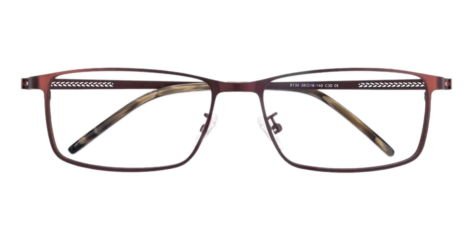 Daniel Brown Metal Eyeglasses , NosePads Frames from ABBE Glasses