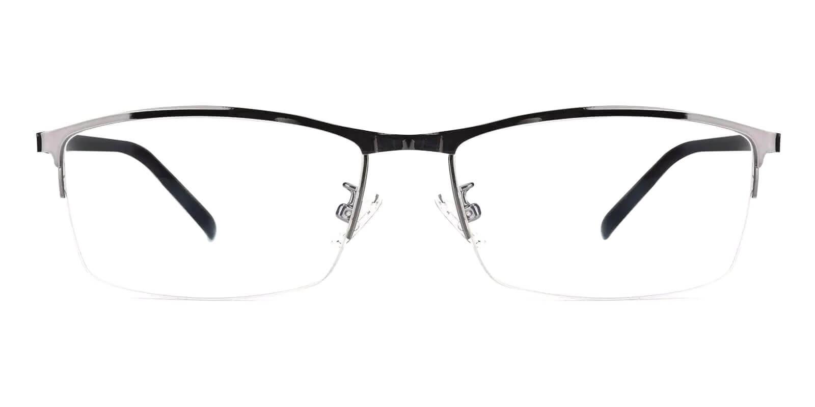 William Gun Metal Eyeglasses , NosePads Frames from ABBE Glasses