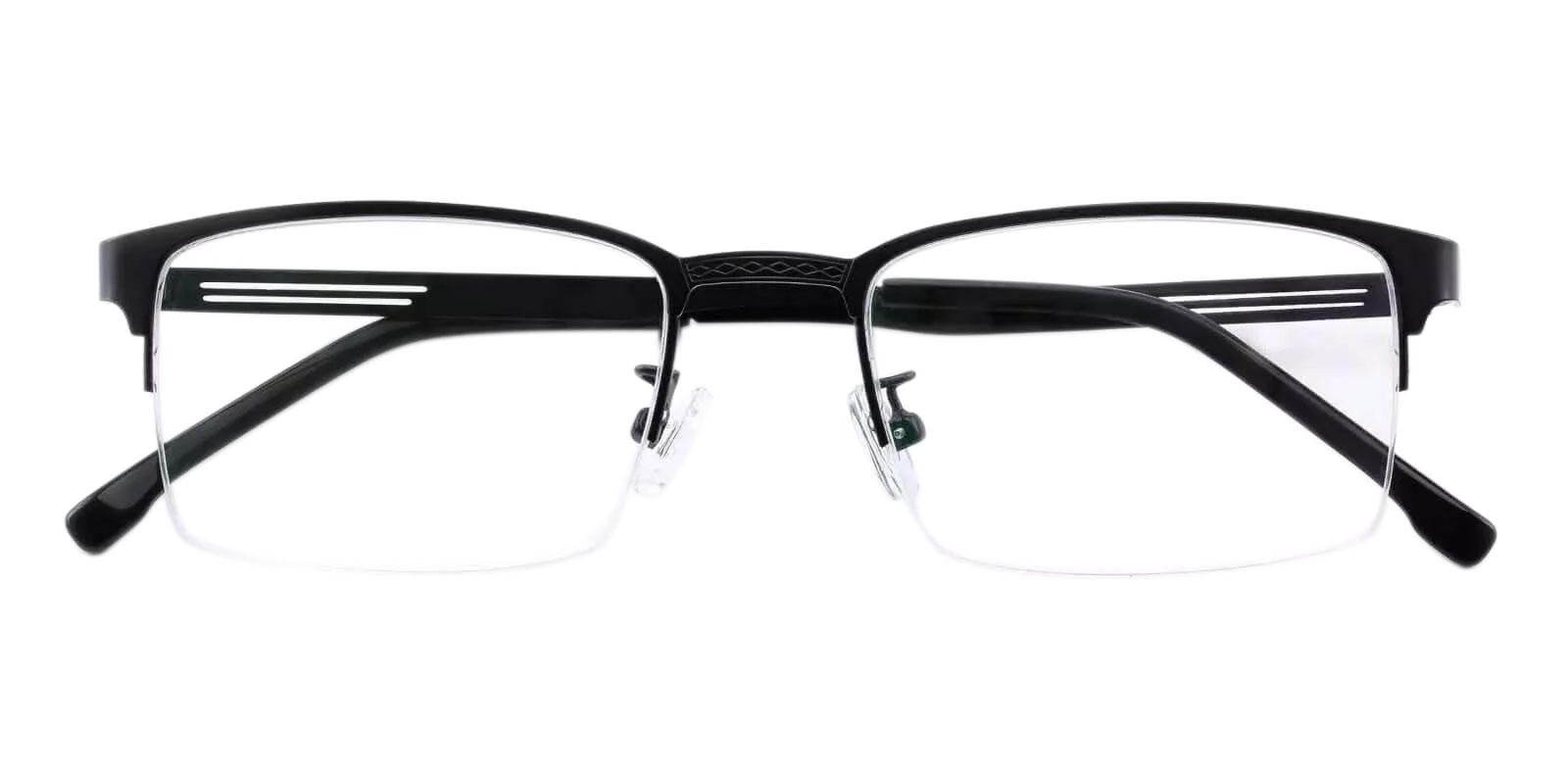 Gabriel Black Metal Eyeglasses , NosePads Frames from ABBE Glasses