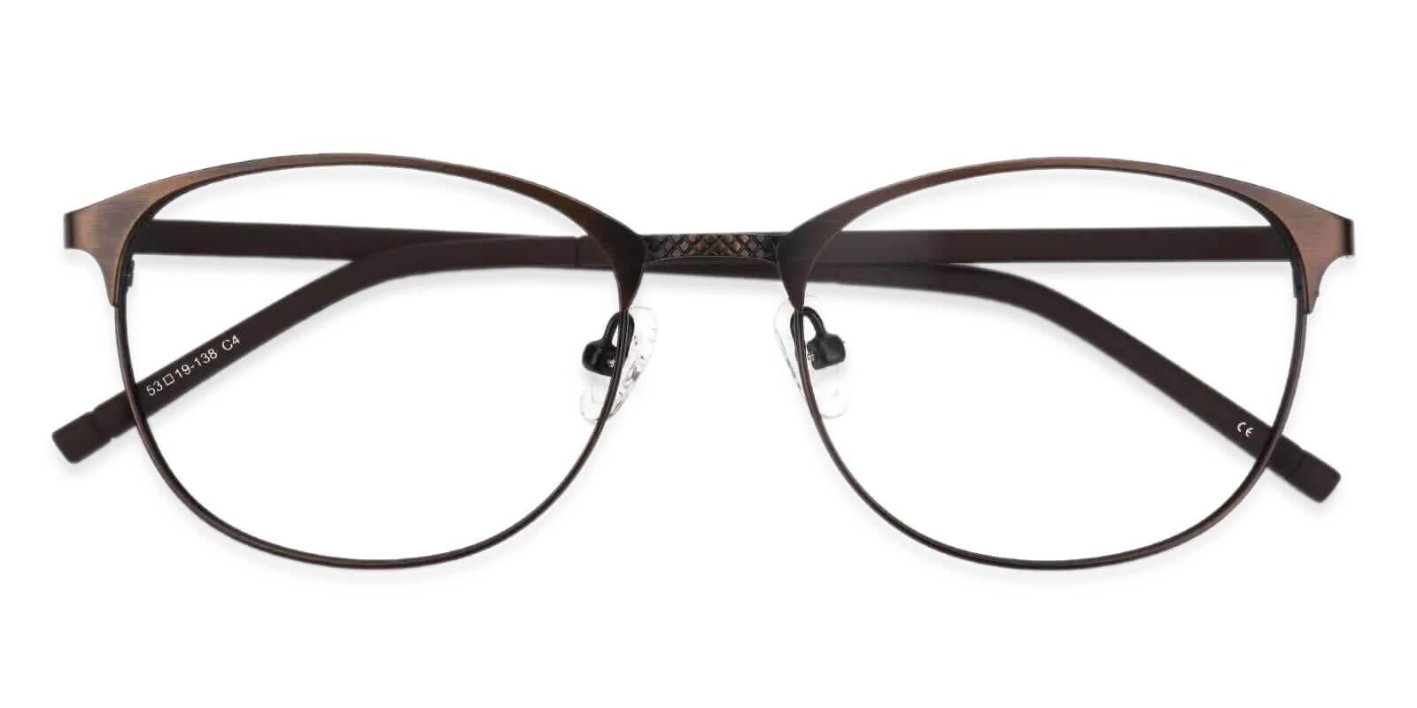 Emily Brown Metal Eyeglasses , Lightweight , NosePads Frames from ABBE Glasses