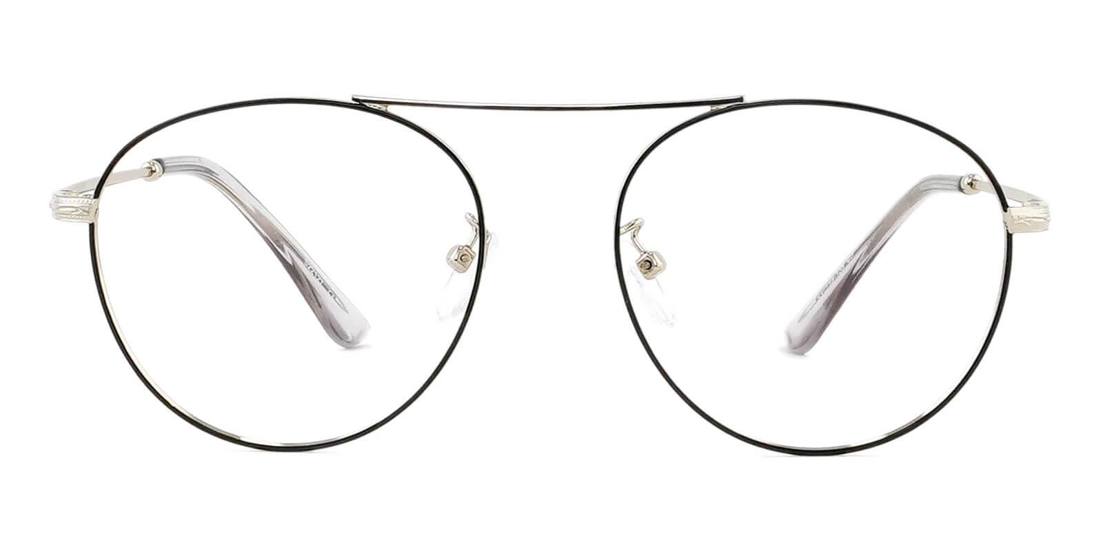 Ellie Silver Metal Eyeglasses , NosePads Frames from ABBE Glasses