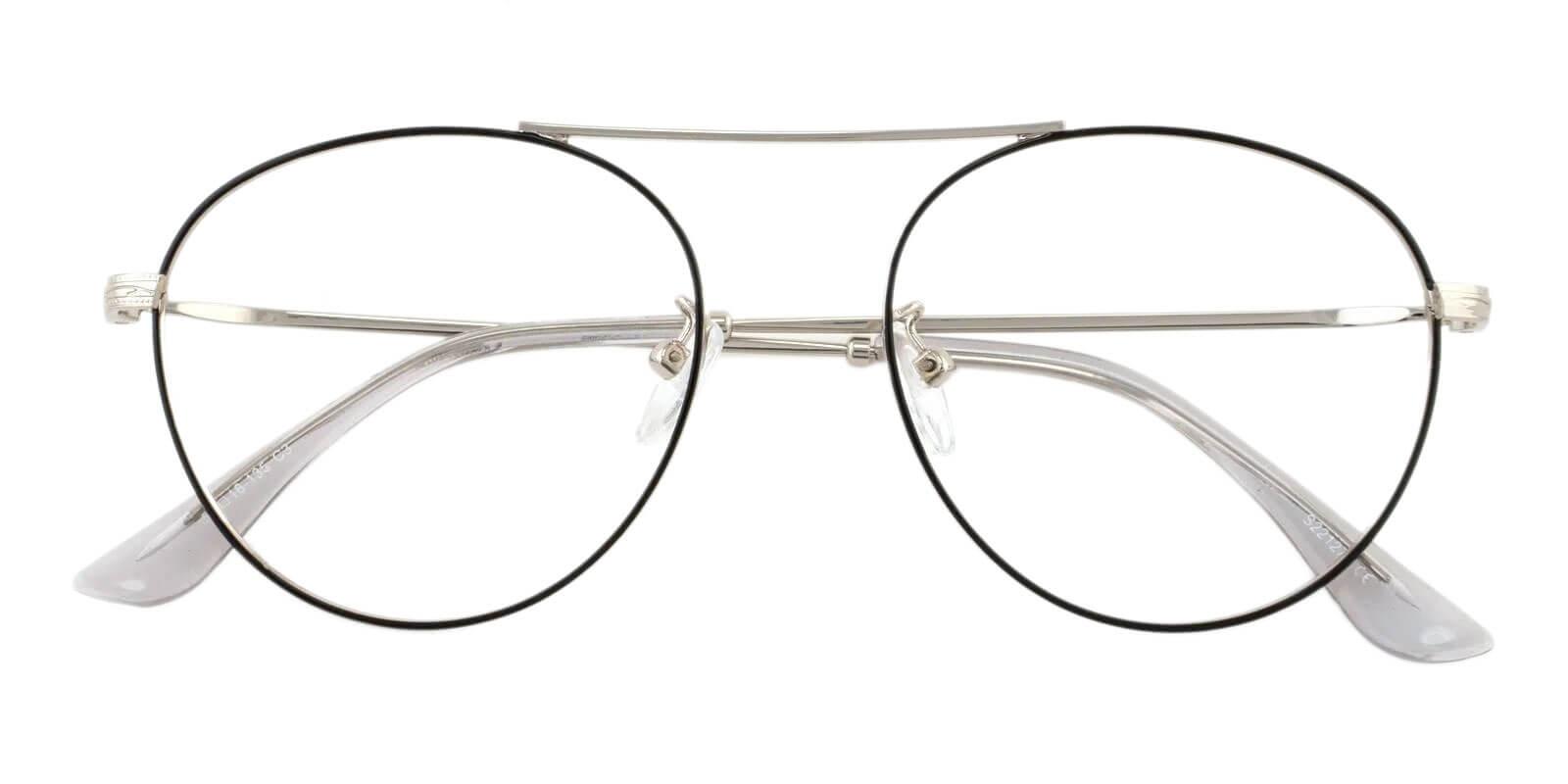 Ellie Silver Metal Eyeglasses , NosePads Frames from ABBE Glasses