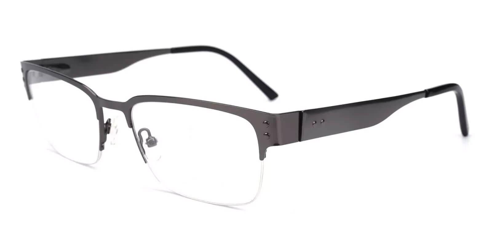 Levi Gun Metal Eyeglasses , NosePads Frames from ABBE Glasses