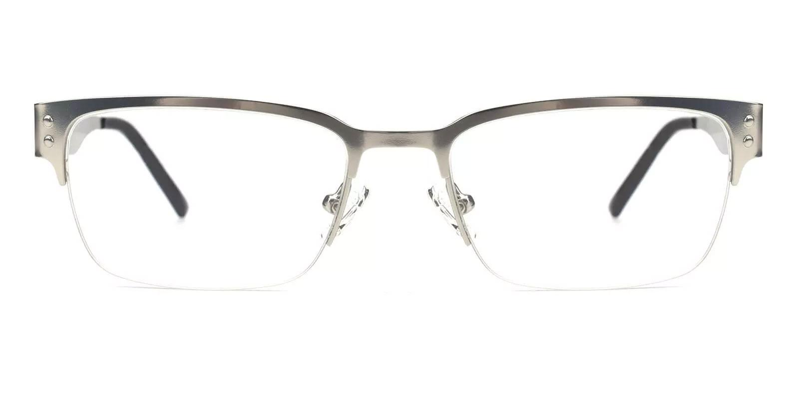 Levi Silver Metal Eyeglasses , NosePads Frames from ABBE Glasses