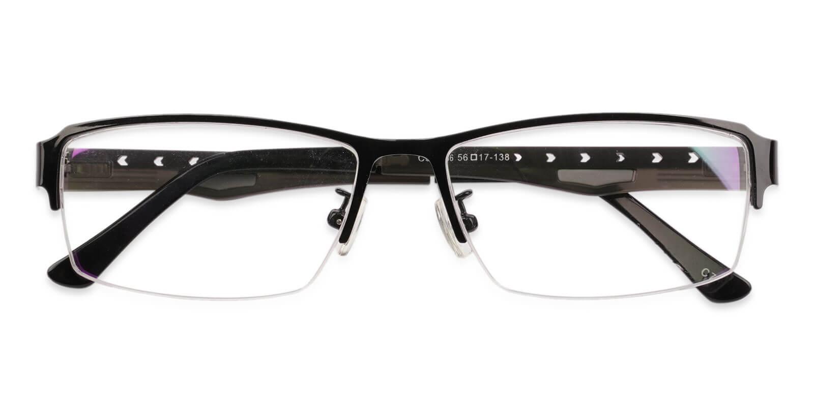 David Black Metal Eyeglasses , NosePads Frames from ABBE Glasses