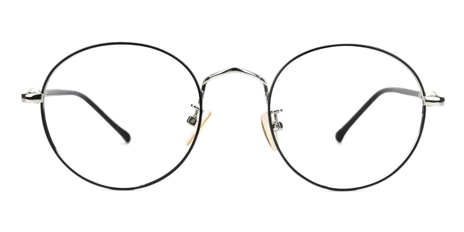 Durns Silver Metal Eyeglasses , NosePads Frames from ABBE Glasses