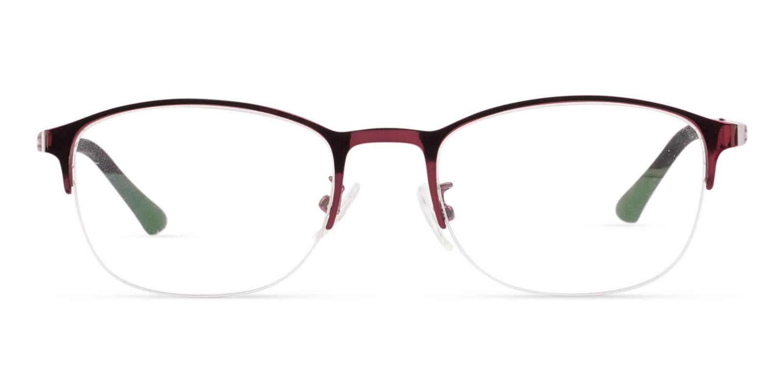 Victoria Red Metal Eyeglasses , NosePads Frames from ABBE Glasses