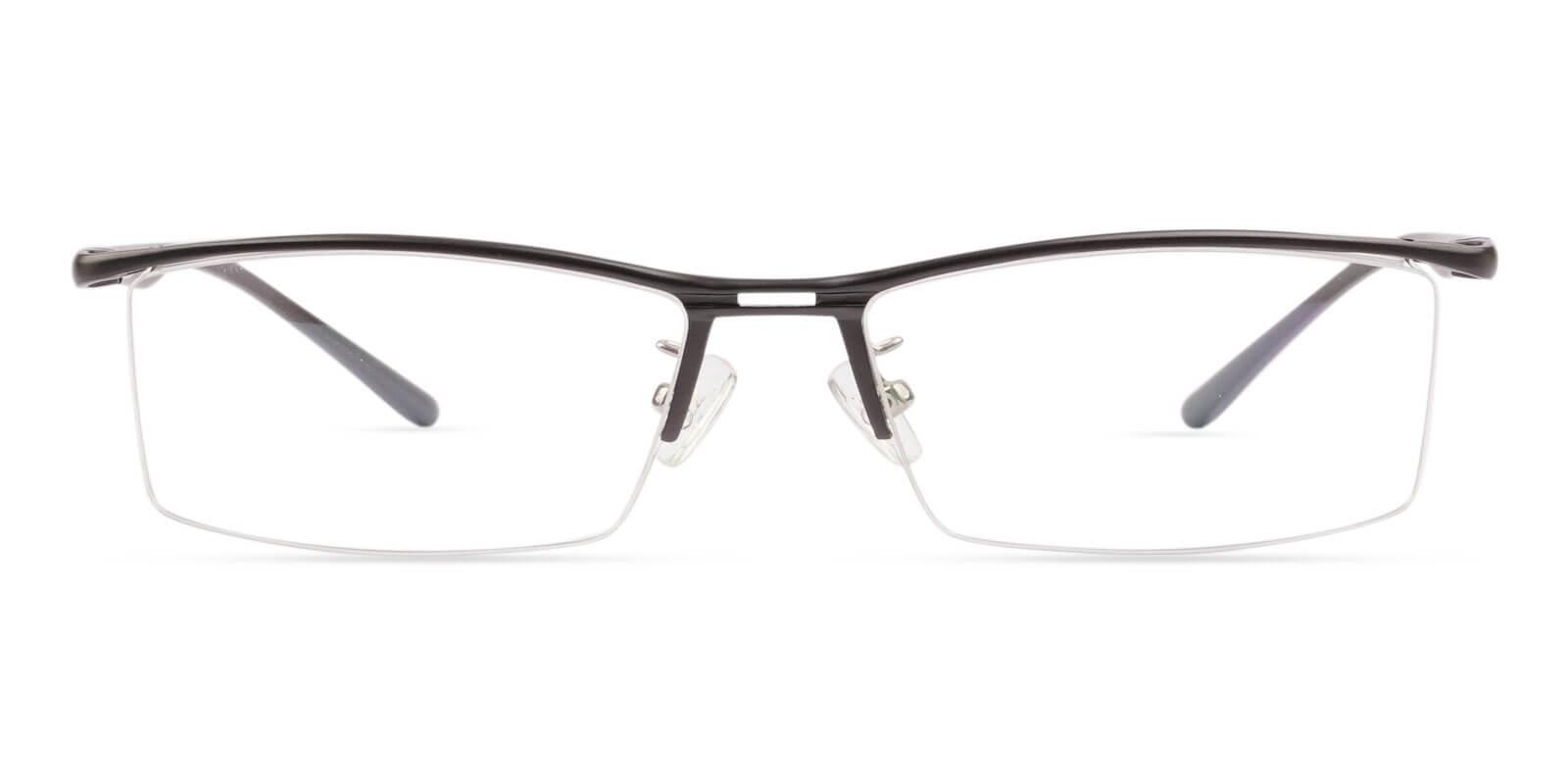 Mateo Gun Metal Eyeglasses , SpringHinges , NosePads Frames from ABBE Glasses