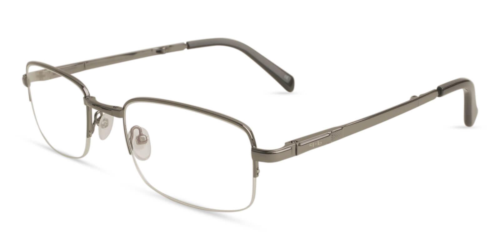 Carson Gun Metal Eyeglasses , Foldable , NosePads Frames from ABBE Glasses