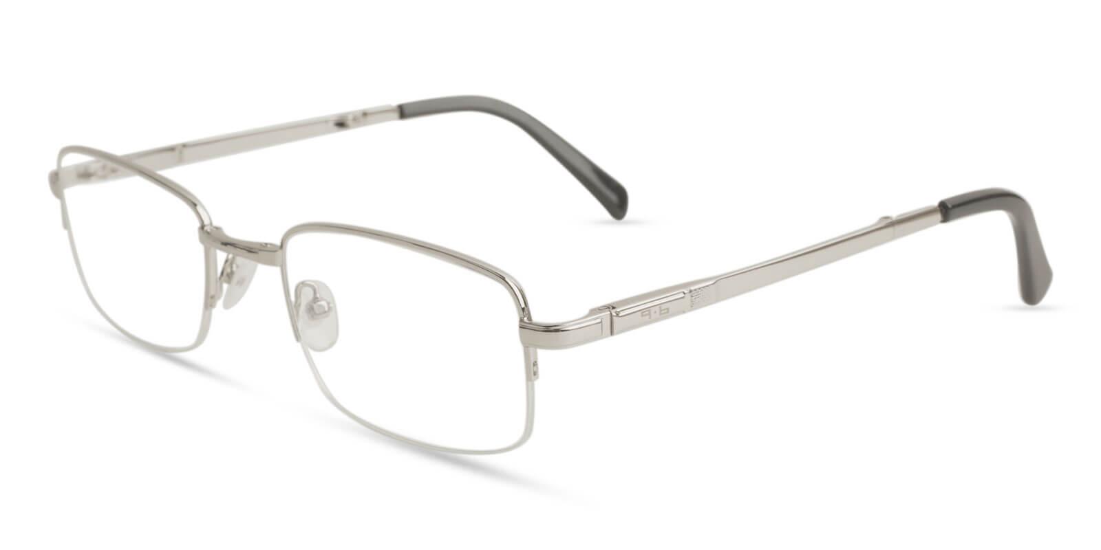 Carson Silver Metal Foldable , NosePads , Eyeglasses Frames from ABBE Glasses