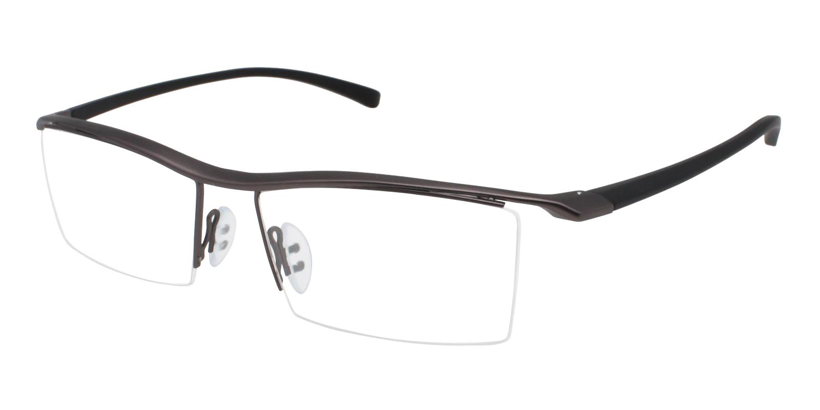 Thomas Gun Metal Eyeglasses , NosePads Frames from ABBE Glasses