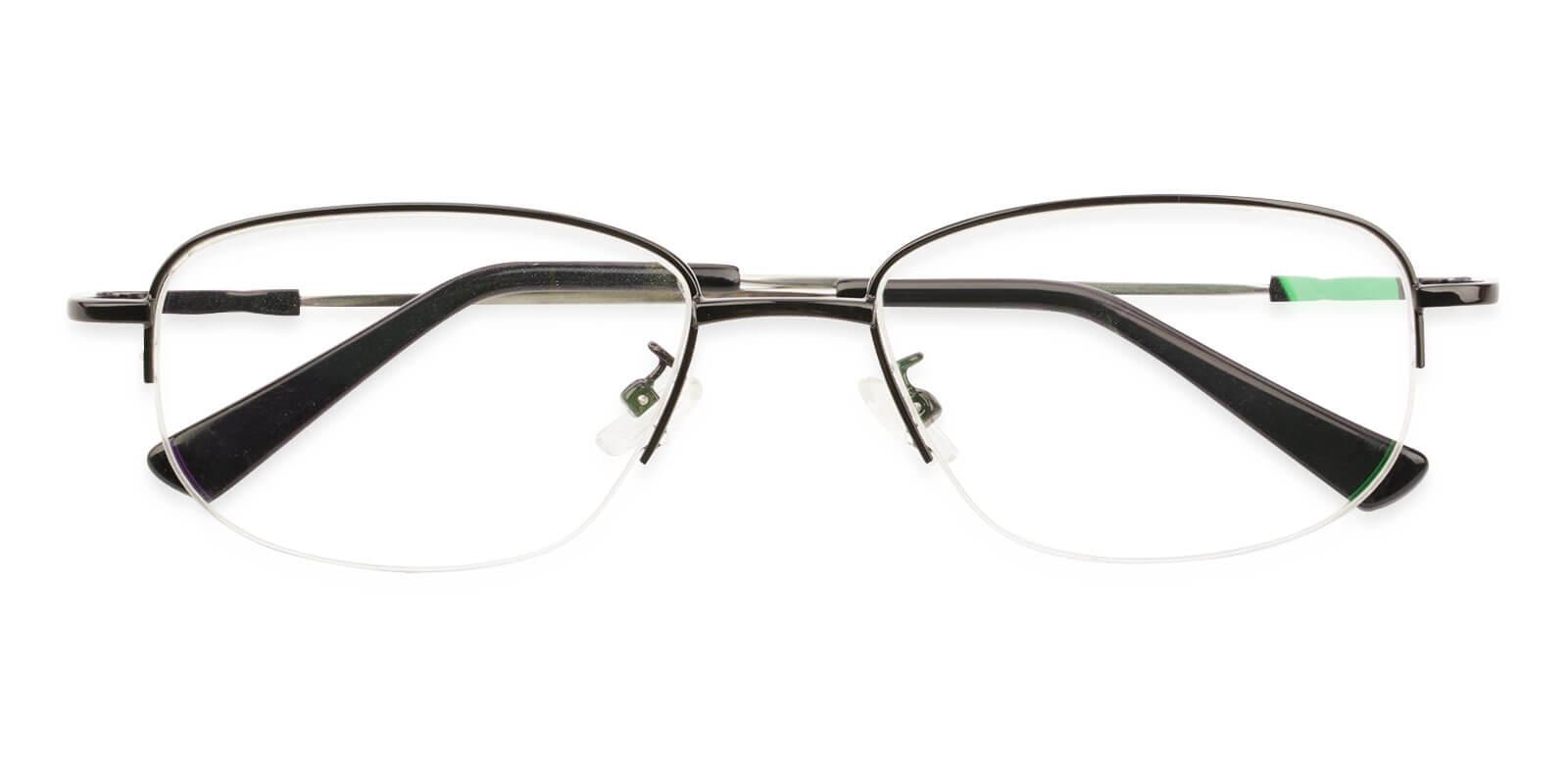 Joshua Black Metal Eyeglasses , NosePads Frames from ABBE Glasses