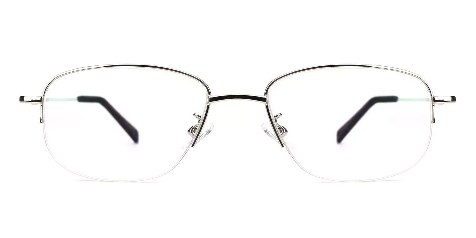 Joshua Silver Metal Eyeglasses , NosePads Frames from ABBE Glasses