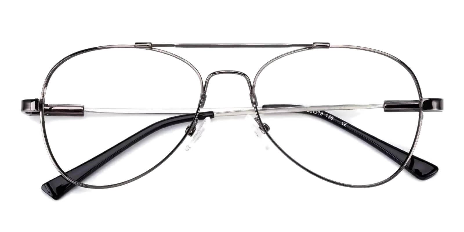 Hunter Gun Metal Eyeglasses , NosePads Frames from ABBE Glasses