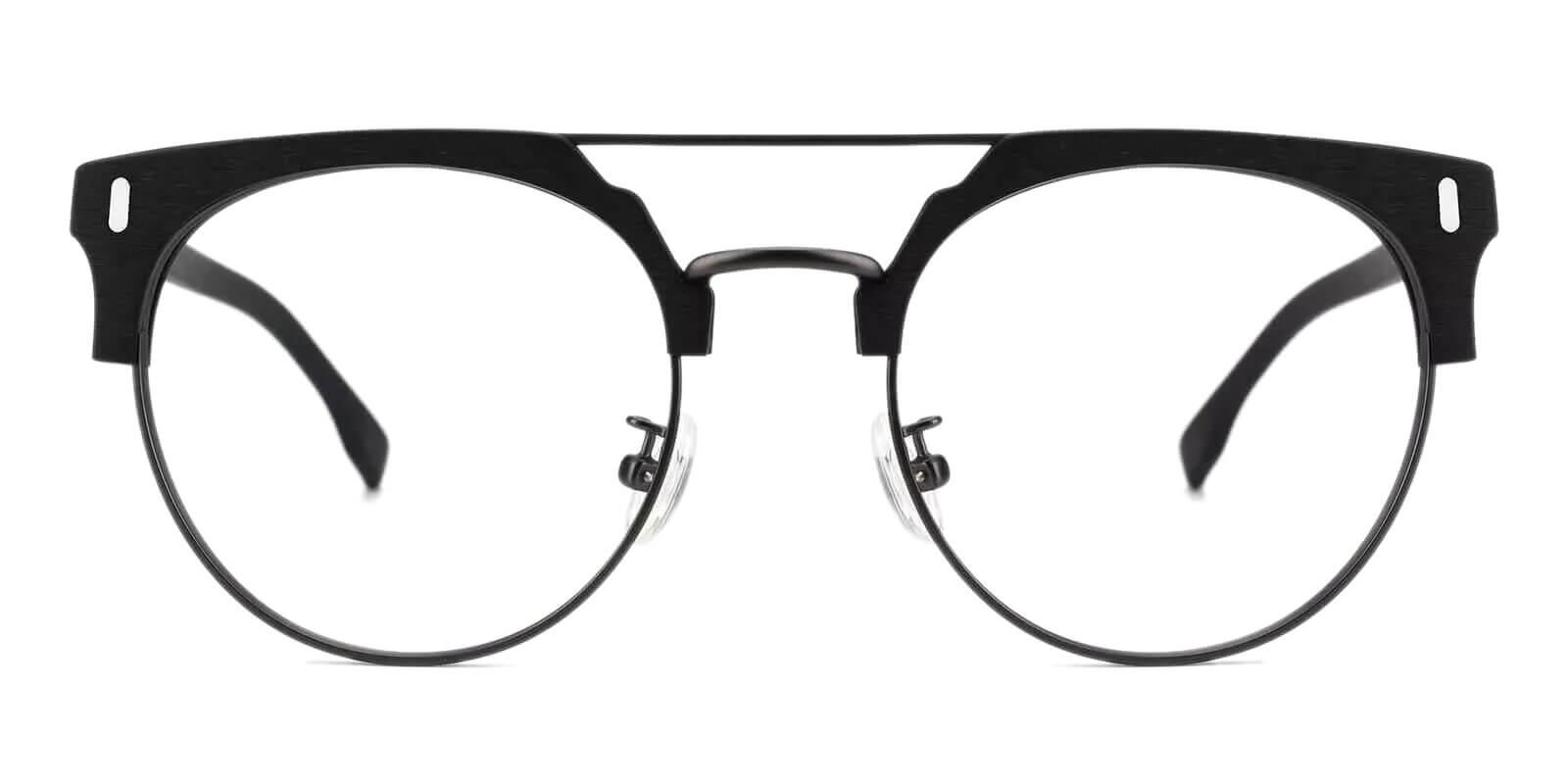 Woonsocket Black Combination Eyeglasses , NosePads Frames from ABBE Glasses