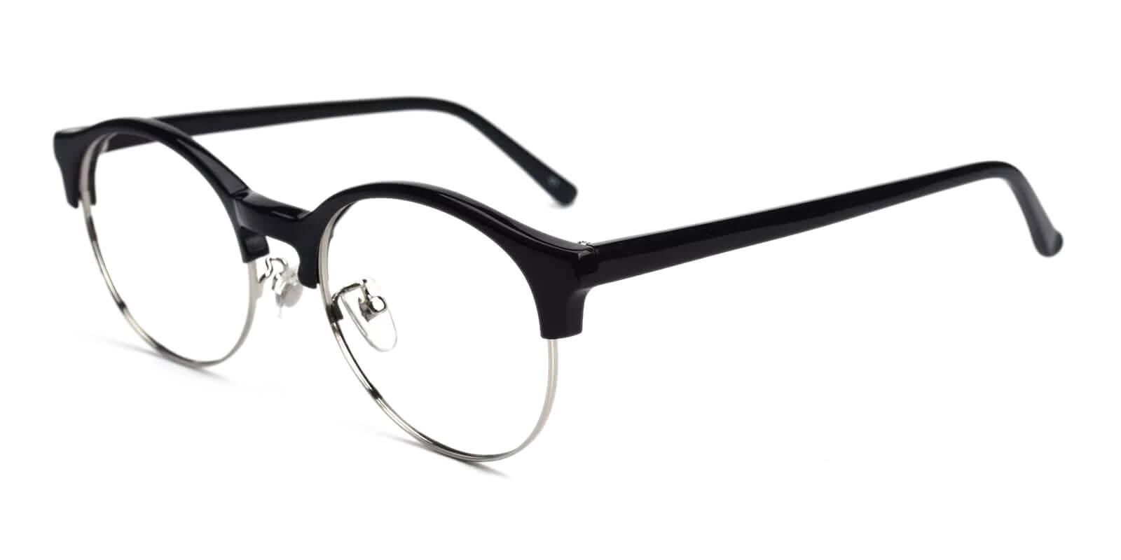 Zenoria Black Combination Eyeglasses , NosePads Frames from ABBE Glasses