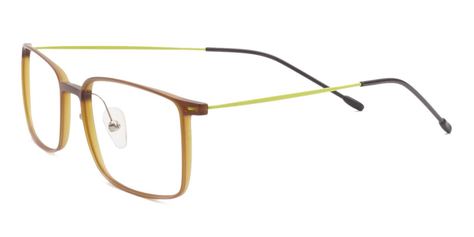 Philadelphia Brown Combination Eyeglasses , Lightweight , NosePads Frames from ABBE Glasses