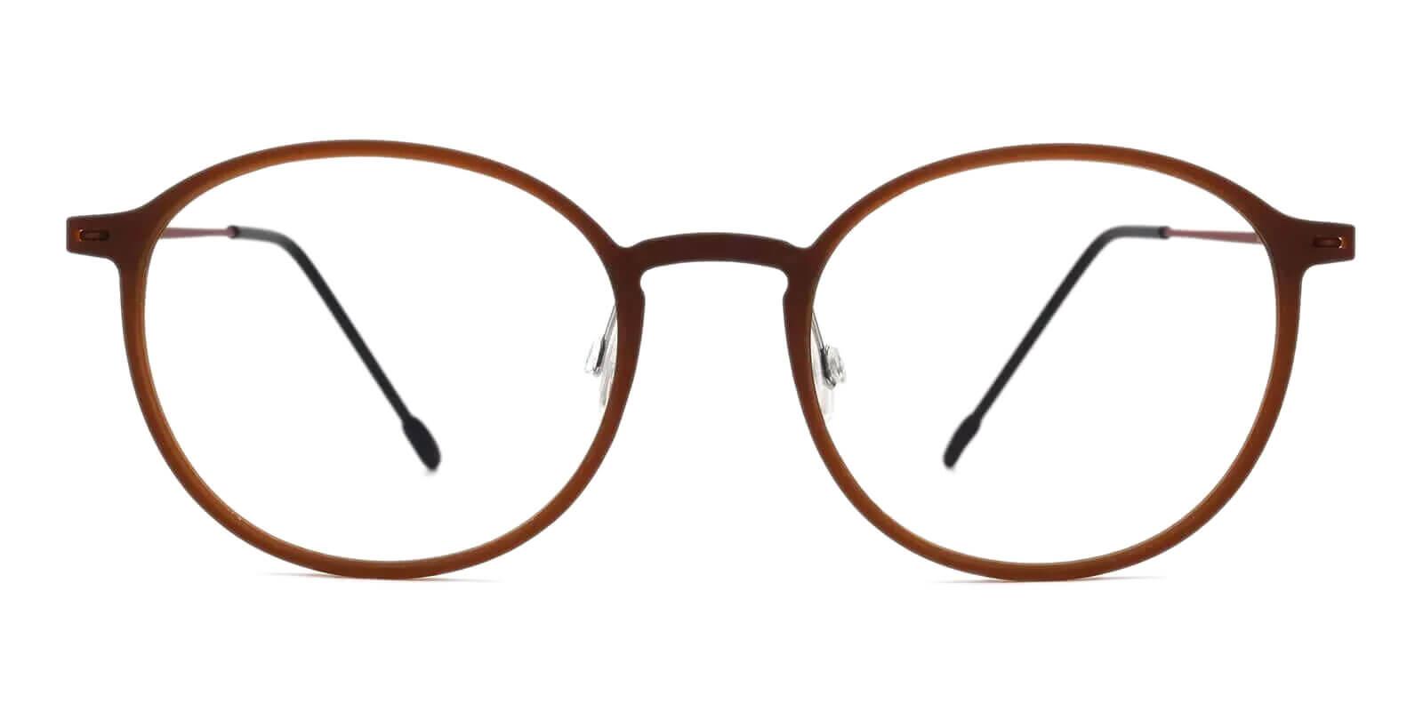 Yoga Brown Combination Eyeglasses , Lightweight , NosePads Frames from ABBE Glasses