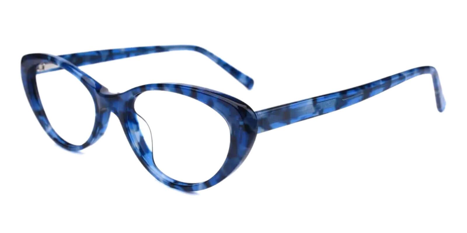 Elena Blue Acetate Eyeglasses , UniversalBridgeFit Frames from ABBE Glasses