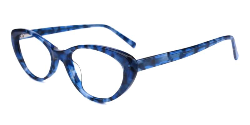 Blue Elena - Acetate ,Universal Bridge Fit