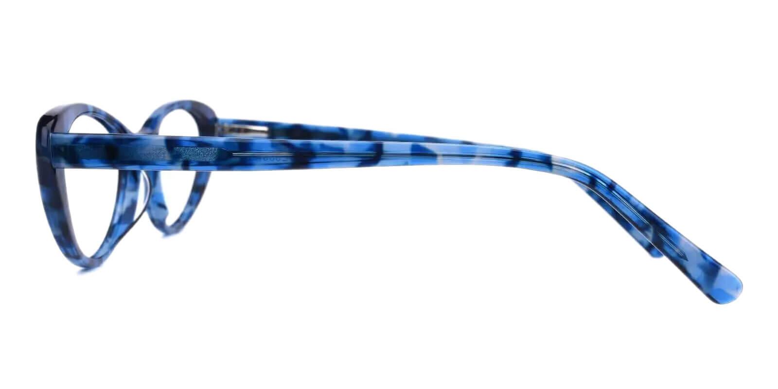 Elena Blue Acetate Eyeglasses , UniversalBridgeFit Frames from ABBE Glasses