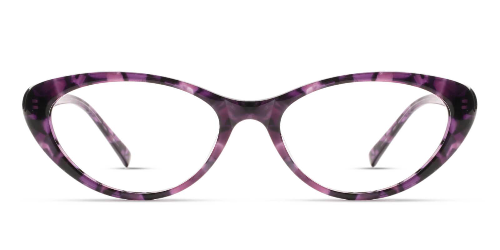 Elena Purple Acetate Eyeglasses , UniversalBridgeFit Frames from ABBE Glasses