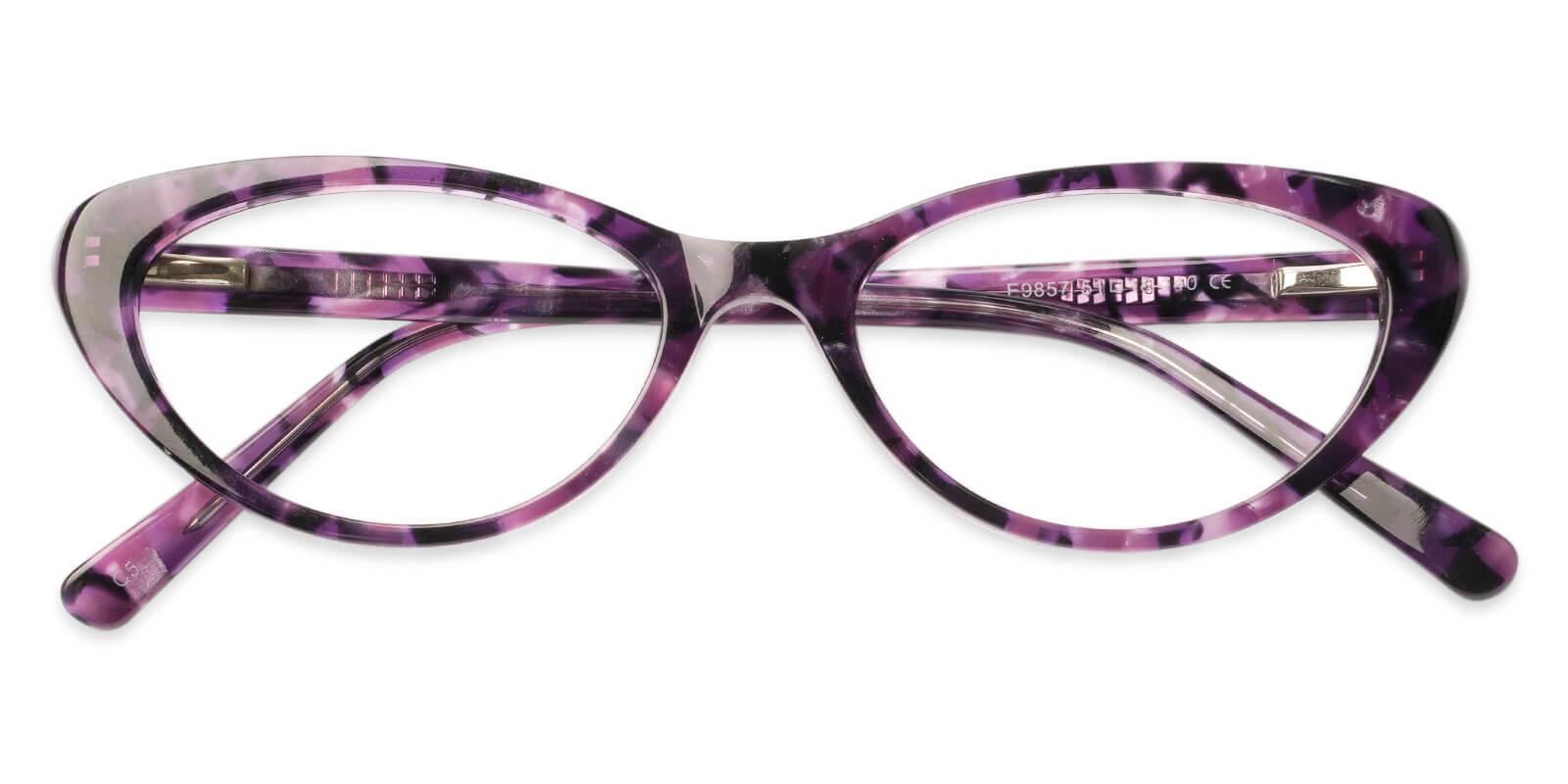 Elena Purple Acetate Eyeglasses , UniversalBridgeFit Frames from ABBE Glasses