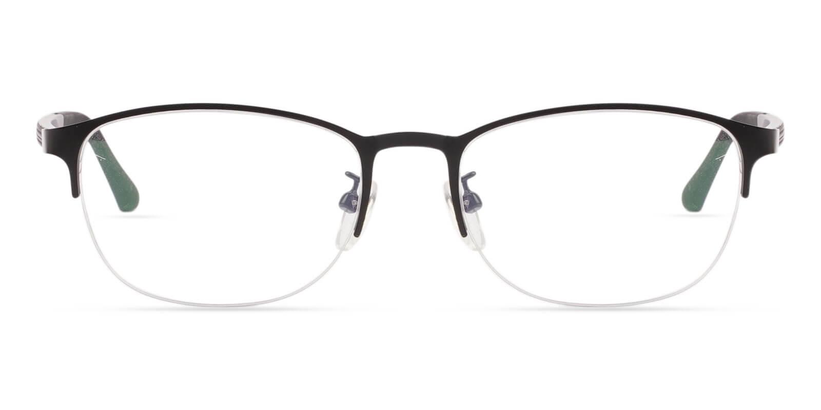 Bailey Black Metal Eyeglasses , NosePads Frames from ABBE Glasses