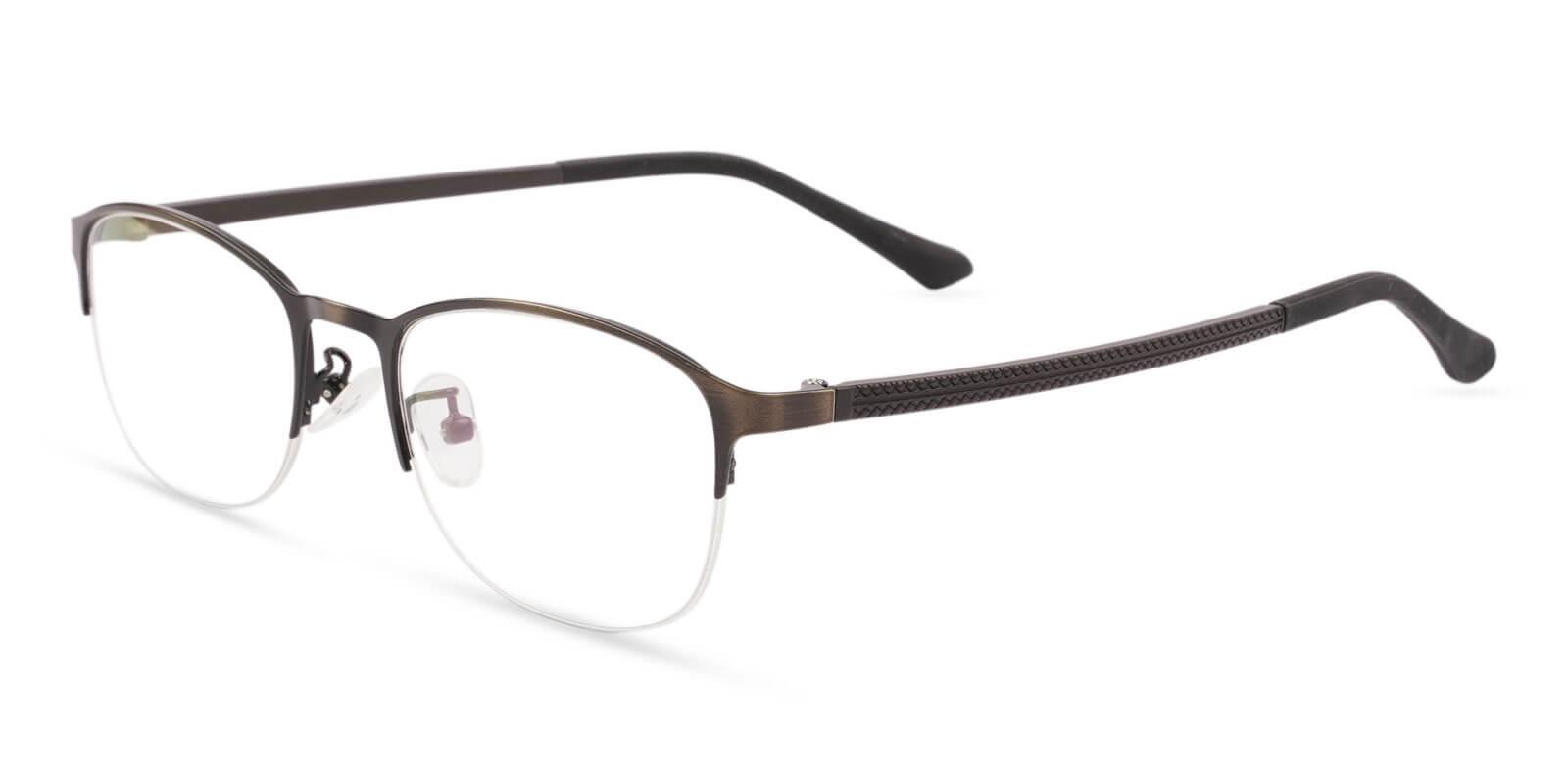 Bailey Gun Metal Eyeglasses , NosePads Frames from ABBE Glasses