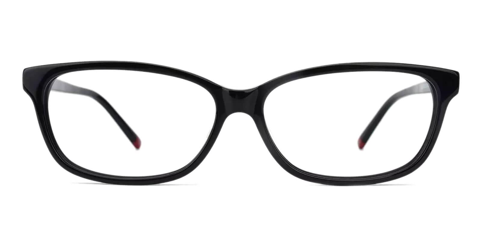 Cyprus Black Acetate Eyeglasses , SpringHinges , UniversalBridgeFit Frames from ABBE Glasses